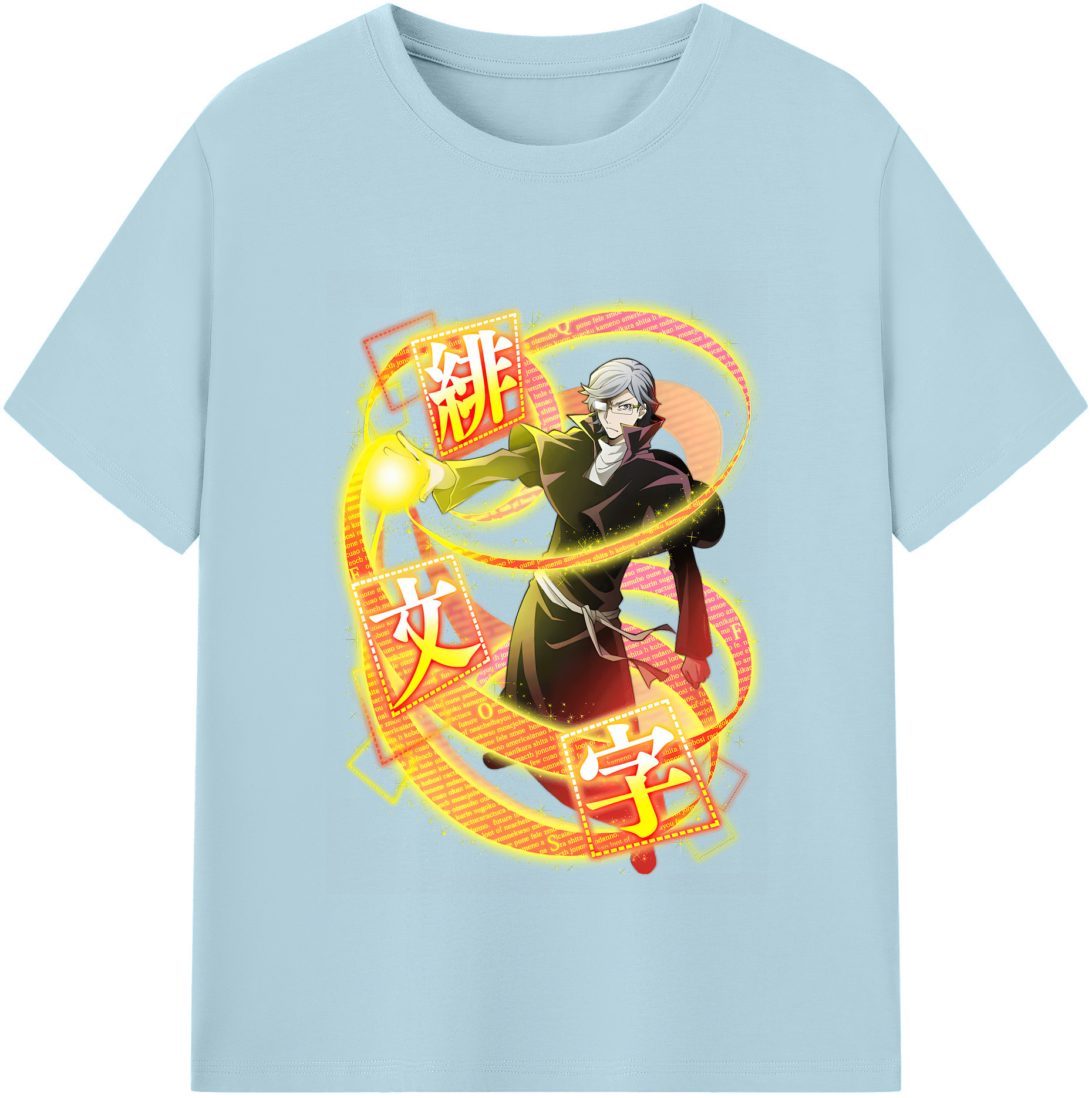 （画像用） 文豪ストレイドッグス Bungo Stray Dogs 綿100％半袖Tシャツ（フロントプリント）
